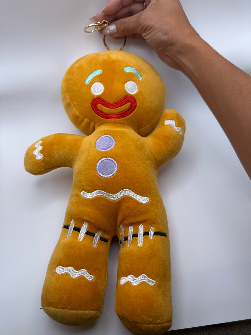 Gingy from Shrek Plush Gingerbread Keychain Toy – Character for costume